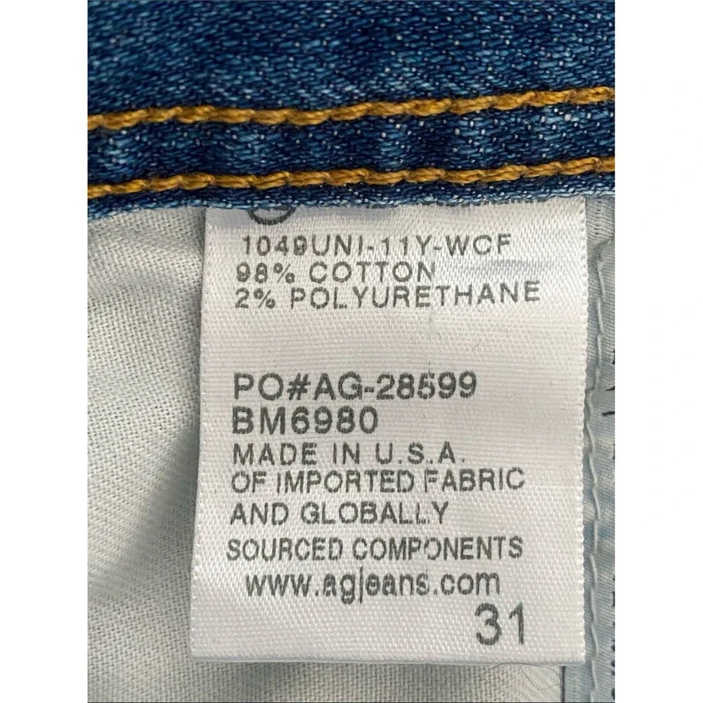 AG Adriano Goldschmied The Protege Straight Leg Jeans Men's 31/30 Medium Wash